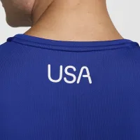 USA Miler чоловічі Nike Dri-FIT Short-Sleeve Running Top блакитний