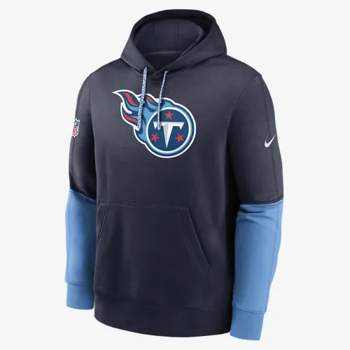 Tennessee Titans Sideline Team Issue Club чоловічі Nike NFL Pullover Толстовка з капюшоном блакитний