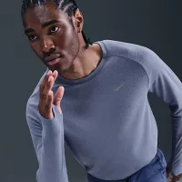 Nike Stride чоловічі Dri-FIT Running Waffle Crew блакитний
