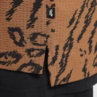 Nike SB Big дитячі Dri-FIT Button-Down Skate Shirt колір коричневий