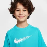 Nike Multi Big дитячі (для хлопчиків) Dri-FIT Short-Sleeve Top колір зелений
