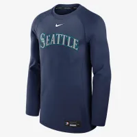 Seattle Mariners Authentic Collection Game Time мужские Nike Dri-FIT MLB Pullover Crew синий