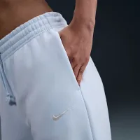 Nike Sportswear Phoenix Fleece женская С высокой Талией оверсайз Sweatpants синий