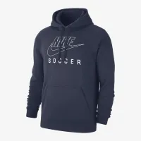 Nike Swoosh Club Fleece чоловічі Soccer Pullover Толстовка з капюшоном блакитний