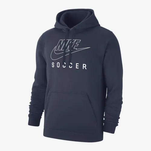 Nike Swoosh Club Fleece чоловічі Soccer Pullover Толстовка з капюшоном блакитний
