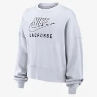 Nike Phoenix Fleece жіноча Lacrosse Crew-Neck світшот колір білий