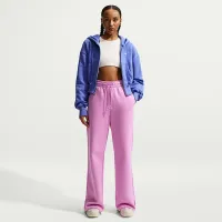 Nike Sportswear Phoenix Fleece женская С высокой Талией Wide-Leg Pants цвет фиолетовый