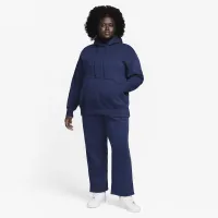 Nike Sportswear Phoenix Fleece женская С высокой Талией Wide-Leg Sweatpants (большие размеры) синий