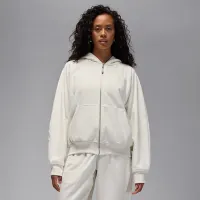 Nike Jordan Flight Fleece жіноча Full-Zip Толстовка з капюшоном колір білий