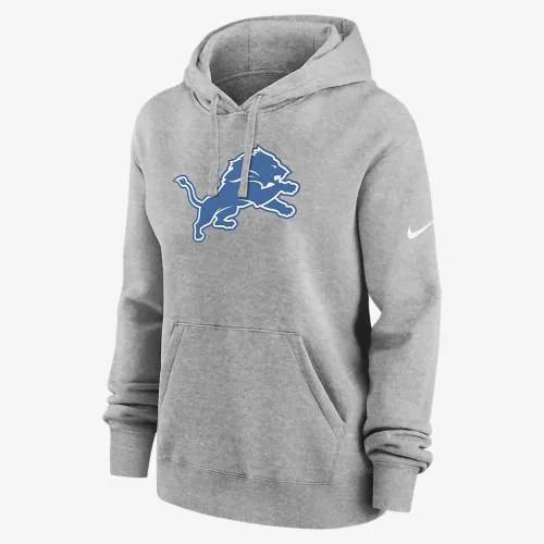 Detroit Lions Club женская Nike NFL Pullover Толстовка с капюшоном цвет серый