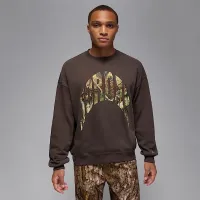 Nike Jordan Brooklyn чоловічі French Terry Realtree Crew-Neck світшот колір коричневий