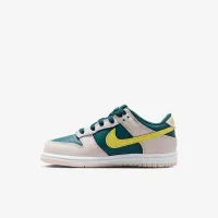 Nike Dunk Low Little детские Кроссовки цвет зеленый
