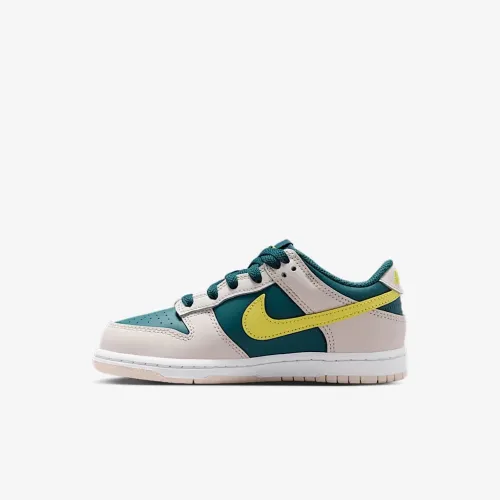 Nike Dunk Low Little детские Кроссовки цвет зеленый