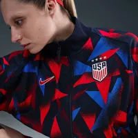 USWNT Academy Pro жіноча Nike Dri-FIT Soccer Anthem Куртка блакитний