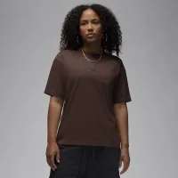 Nike Jordan Essential женская футболка цвет коричневый