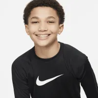 Nike Swim Big детские (для мальчиков) Long-Sleeve Hydroguard цвет черный