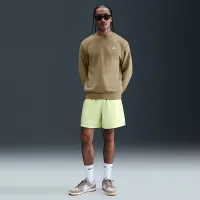 Nike Club чоловічі Fleece Crew колір коричневий