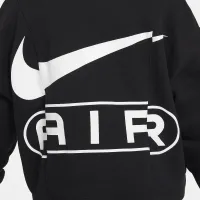 Nike Air Girls' French Terry Full-Zip Толстовка с капюшоном цвет черный