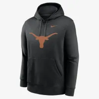 Texas Longhorns Primetime Everколір зелений Club Primary Logo чоловічі Nike College Pullover Толстовка з капюшоном колір чорний