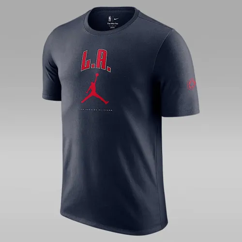 Nike LA Clippers Essential мужские Jordan NBA футболка синий
