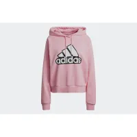 Кофта/футболка adidas Essentials Outlined Logo Толстовка с капюшоном HC9174 - Розовая