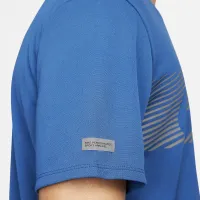 Nike Miler Flash чоловічі Dri-FIT UV Short-Sleeve Running Top блакитний