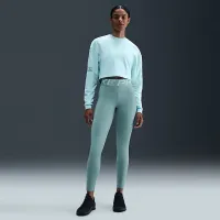 Nike Pro Sculpt женская С высокой Талией 7/8 лосины с карманамицвет зеленый