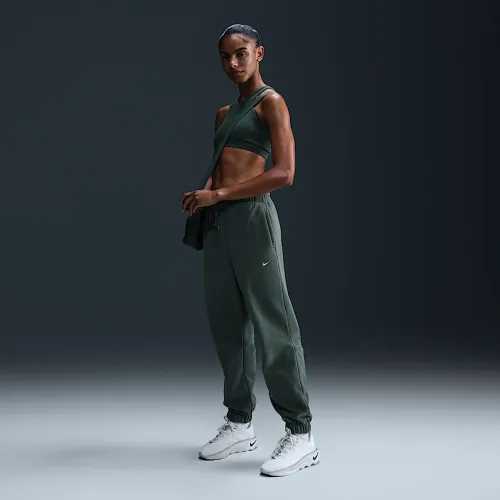 Nike Therma-FIT One женская Loose Fleece Pants цвет зеленый