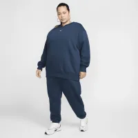 Nike Sportswear Phoenix Fleece женская оверсайз Crew-Neck свитшот (большие размеры) синий