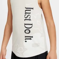 Nike Dri-FIT Little детские Wild Flower 2-Piece Tank and Mesh шорты набор цвет черный