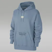 Nike Golden State Warriors Flight Fleece женская Jordan NBA Satin-Lined Pullover Толстовка с капюшоном синий