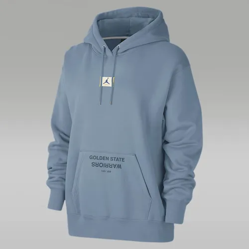 Nike Golden State Warriors Flight Fleece женская Jordan NBA Satin-Lined Pullover Толстовка с капюшоном синий