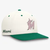 Miami Marlins Sail Pro чоловічі Nike Dri-FIT MLB Adjustable Hat колір білий