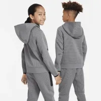 Nike Sportswear Tech Fleece Big детские (Boy's) Winterized Full-Zip Толстовка с капюшоном цвет серый