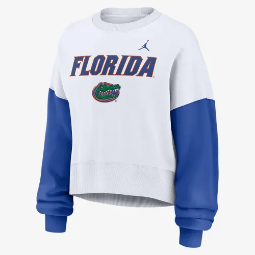 Nike Florida Gators Primetime жіноча Jordan College Pullover Crew колір білий