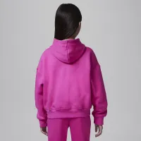 Nike Jordan Brooklyn Essentials Big детские Pullover Толстовка с капюшоном Pink