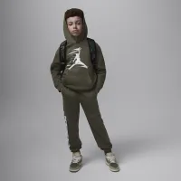 Nike Jordan MJ Flight MVP Big детские Fleece Pullover Толстовка с капюшоном цвет зеленый