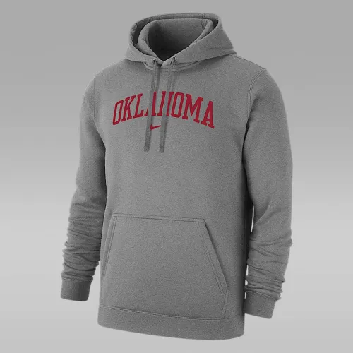 Oklahoma Club Fleece чоловічі Nike College Pullover Толстовка з капюшоном колір сірий