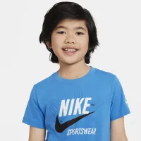 Nike Retro Sportswear Little дитячі Graphic футболка блакитний