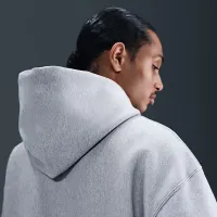 Nike Solo Swoosh мужские Pullover Толстовка с капюшоном цвет серый