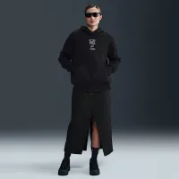 Nike женская оверсайз Graphic Толстовка с капюшоном цвет черный