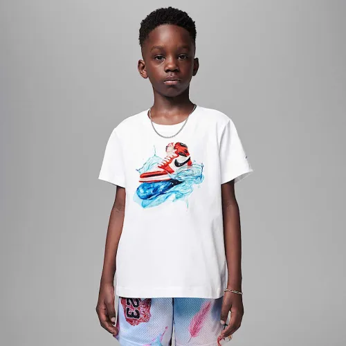 Nike Jordan Little детские AJ1 Wave футболка цвет белый