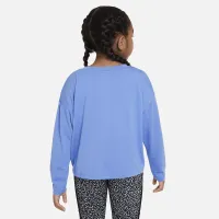 Nike Notebook Print Long Sleeve Knit Top Little Kids Top блакитний