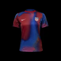 USMNT Academy Pro женская Nike Dri-FIT Soccer Pre-Match Short-Sleeve Top цвет белый
