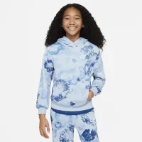Nike Sportswear Club Fleece Big детские Pullover Толстовка с капюшоном синий