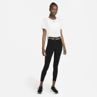 Nike Dri-FIT One женская Standard Fit Short-Sleeve Cropped Top цвет белый