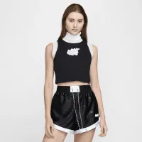 Nike Naomi Osaka жіноча Mock-Neck Cropped Tank Top колір чорний