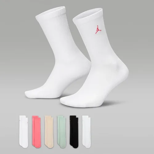 Nike Jordan Everyday Essentials Big дитячі Crew шкарпетки (6 пар) колір зелений