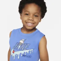 Nike Little дитячі Futura Cone Graphic Tank блакитний