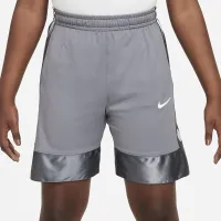 Nike Dri-FIT Elite 23 Big детские (для мальчиков) баскетбольные шорты (Extended Size) цвет серый